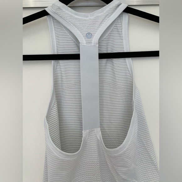 Lululemon White Racerback Tank Top - Picture 3 of 3